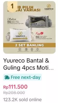 100 Ribu Lebih Penjualan Bantal Dakron Silikon Sultan Series Yuureco-1