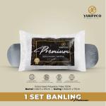 1 Set Bantal Guling Premium Abu Yuureco : Premium Series