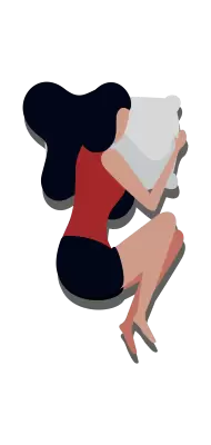 Tidur Miring dengan Lutut Sedikit Ditekuk ke Dada