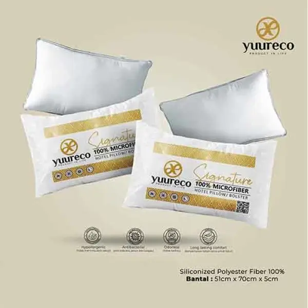 Bantal Microfiber Bulu Angsa Sintetis - Signature Series