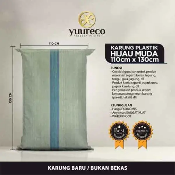 Karung Plastik 100 kg Jumbo Tebal Ukuran Lengkap