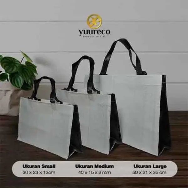 Tas Belanja Besar Serbaguna Motif Mix Ramah Lingkungan