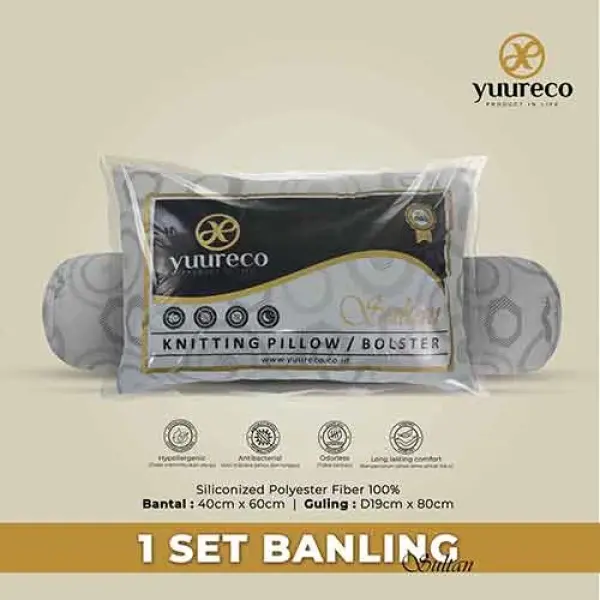 1 Set Bantal Guling Dakron Asli Merek Yuureco : Sultan Series