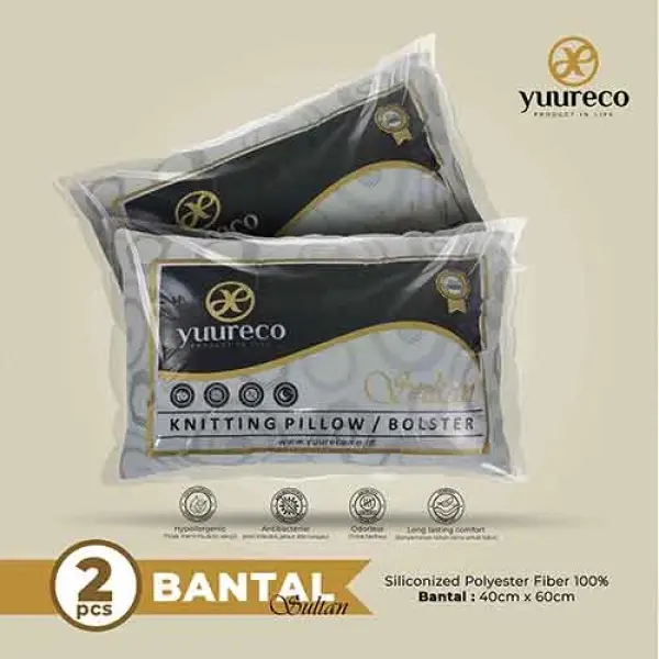 1 Set Bantal Guling Dakron Asli Merek Yuureco : Sultan Series