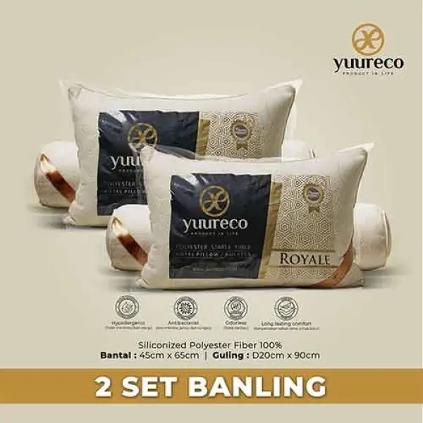 1 Set Bantal Guling Aesthetic Merek Yuureco : Royale Series
